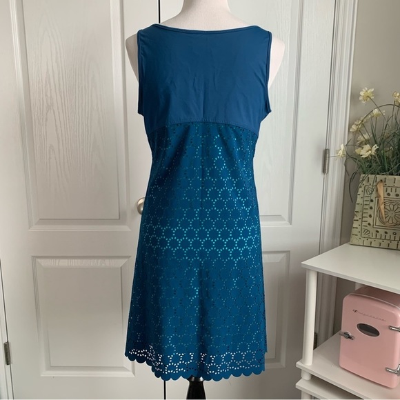 NWOT Title 9 Laser Cutout Athletic Dress in Teal - Picture 12 of 13